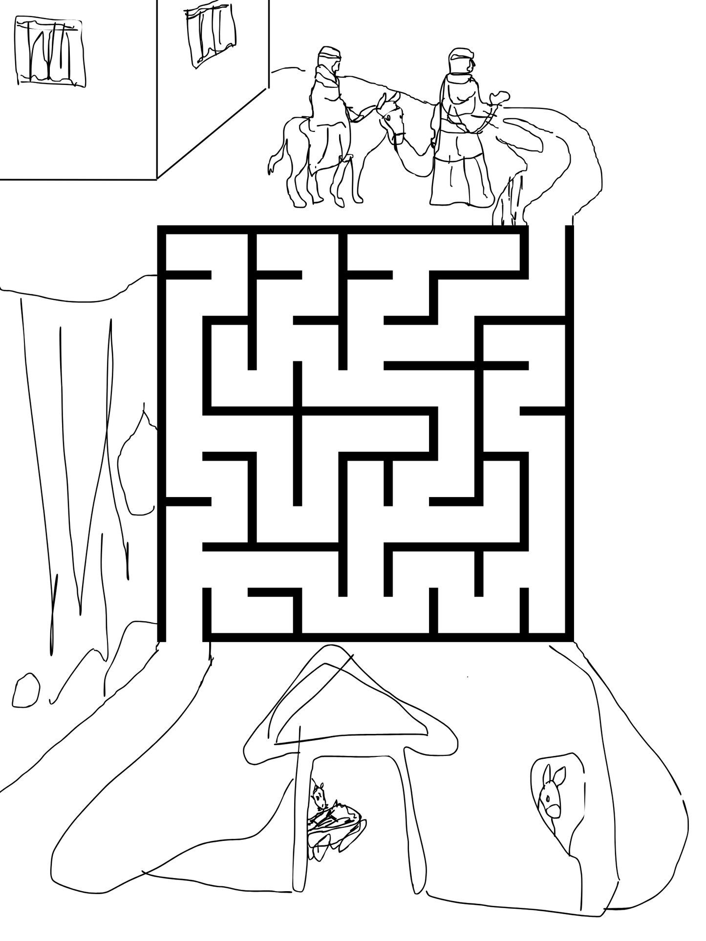 Digital Printable: Nativity Activity Pages