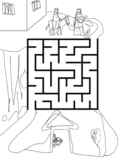 Digital Printable: Nativity Activity Pages