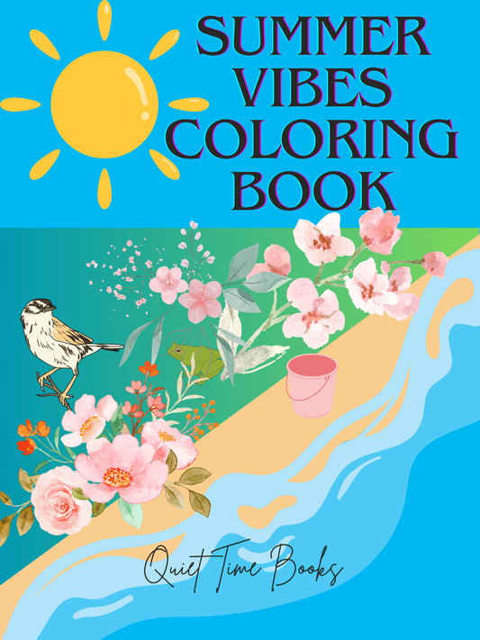 Digital Printable: Summer Vibe Coloring Book - Death World LLC - 