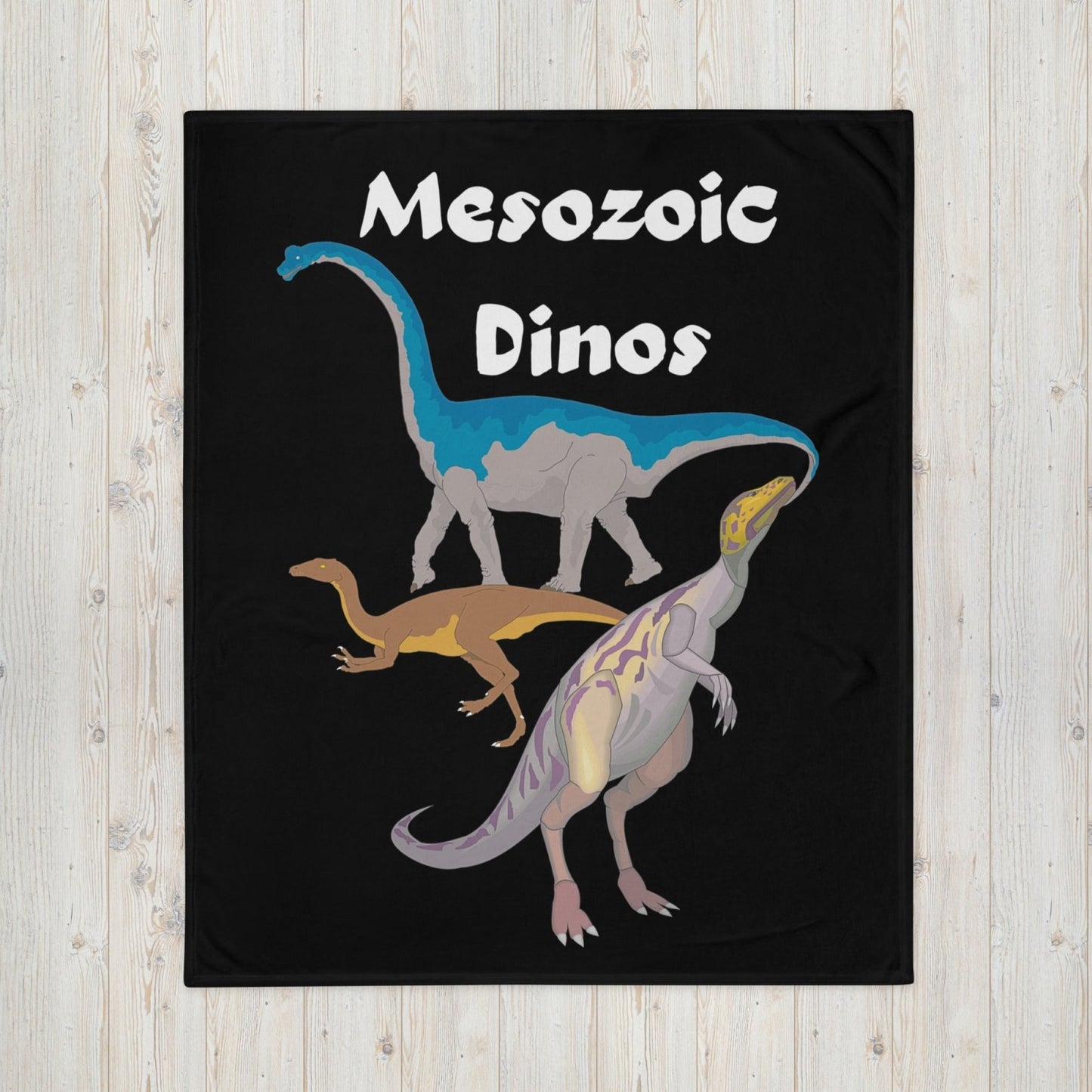Mezozoic Dinosaur Throw Blanket - Death World LLC - 50″×60″