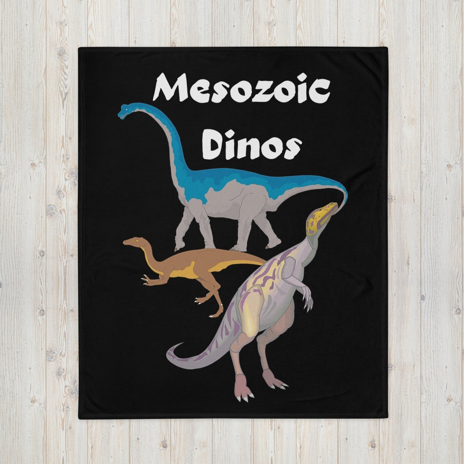 Mezozoic Dinosaur Throw Blanket - Death World LLC - 50″×60″