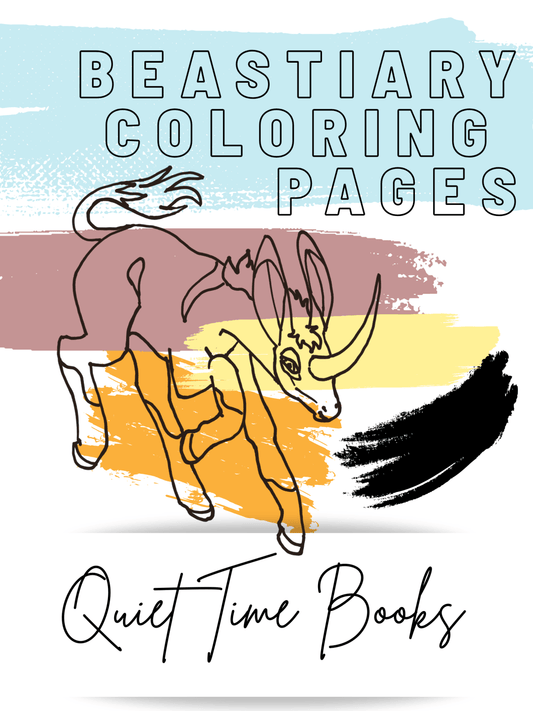Printable: Beastiary Coloring 25+ Pages - Death World LLC - 