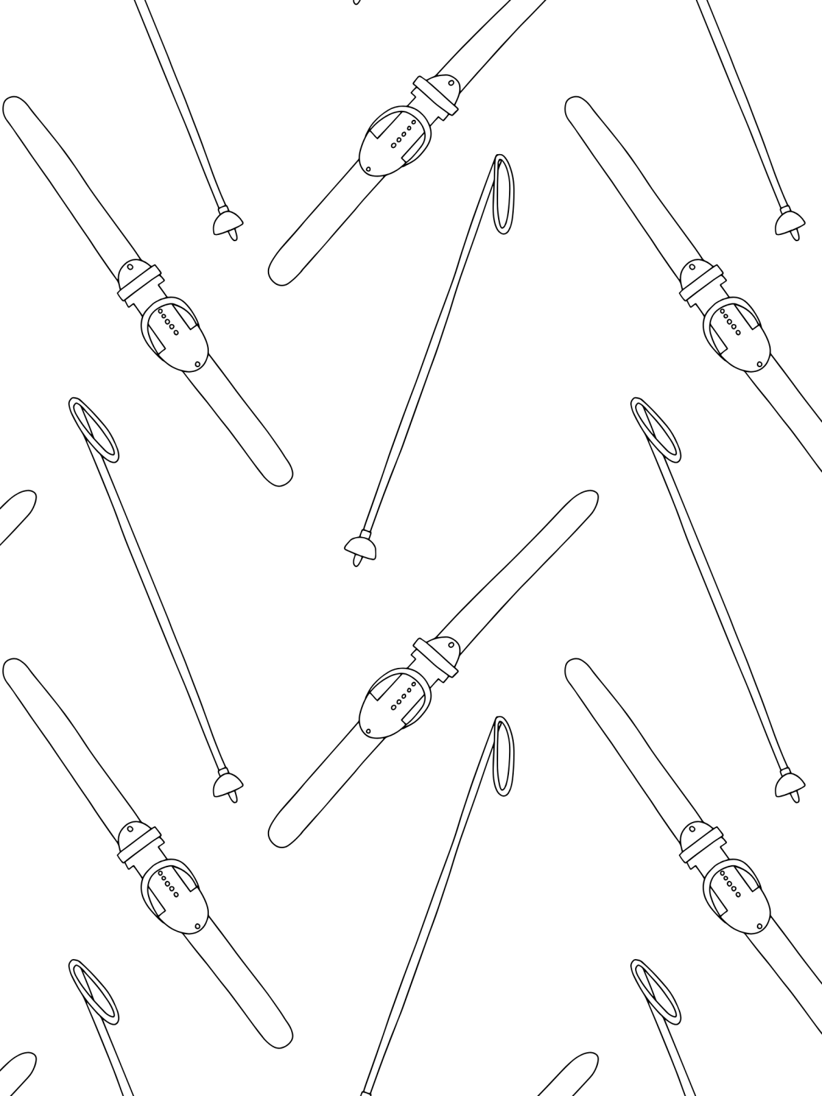 Printable: Skiing Activity Pages - Death World LLC - 