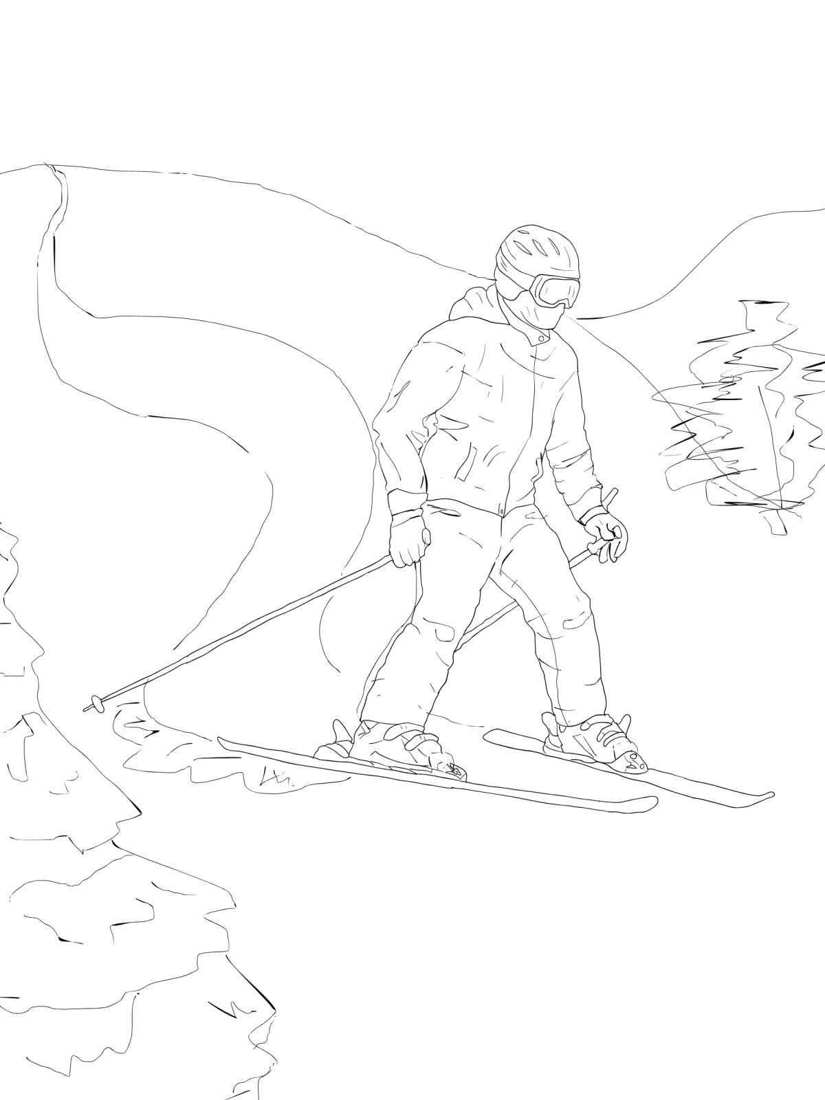 Printable: Skiing Activity Pages - Death World LLC - 