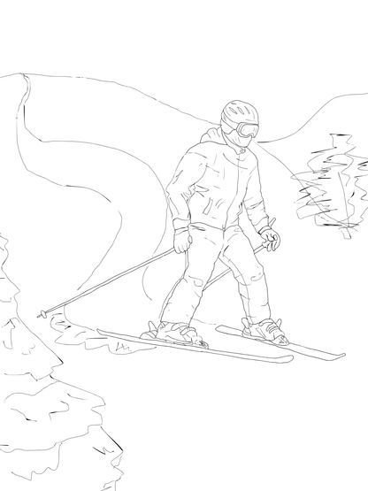 Printable: Skiing Activity Pages - Death World LLC - 