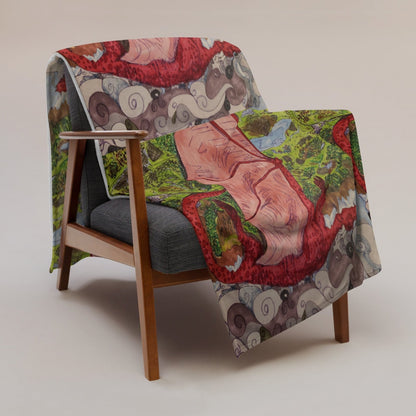 Sleeping Dragon Throw Blanket - Death World LLC - 