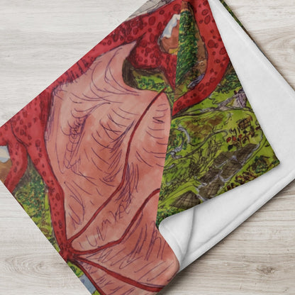 Sleeping Dragon Throw Blanket - Death World LLC - 