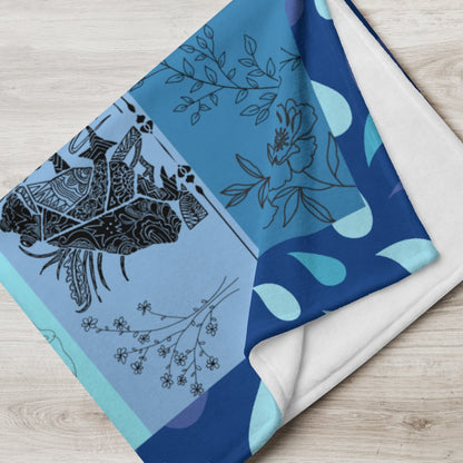 Wheat Frog Throw Blanket - Death World LLC - 50″×60″