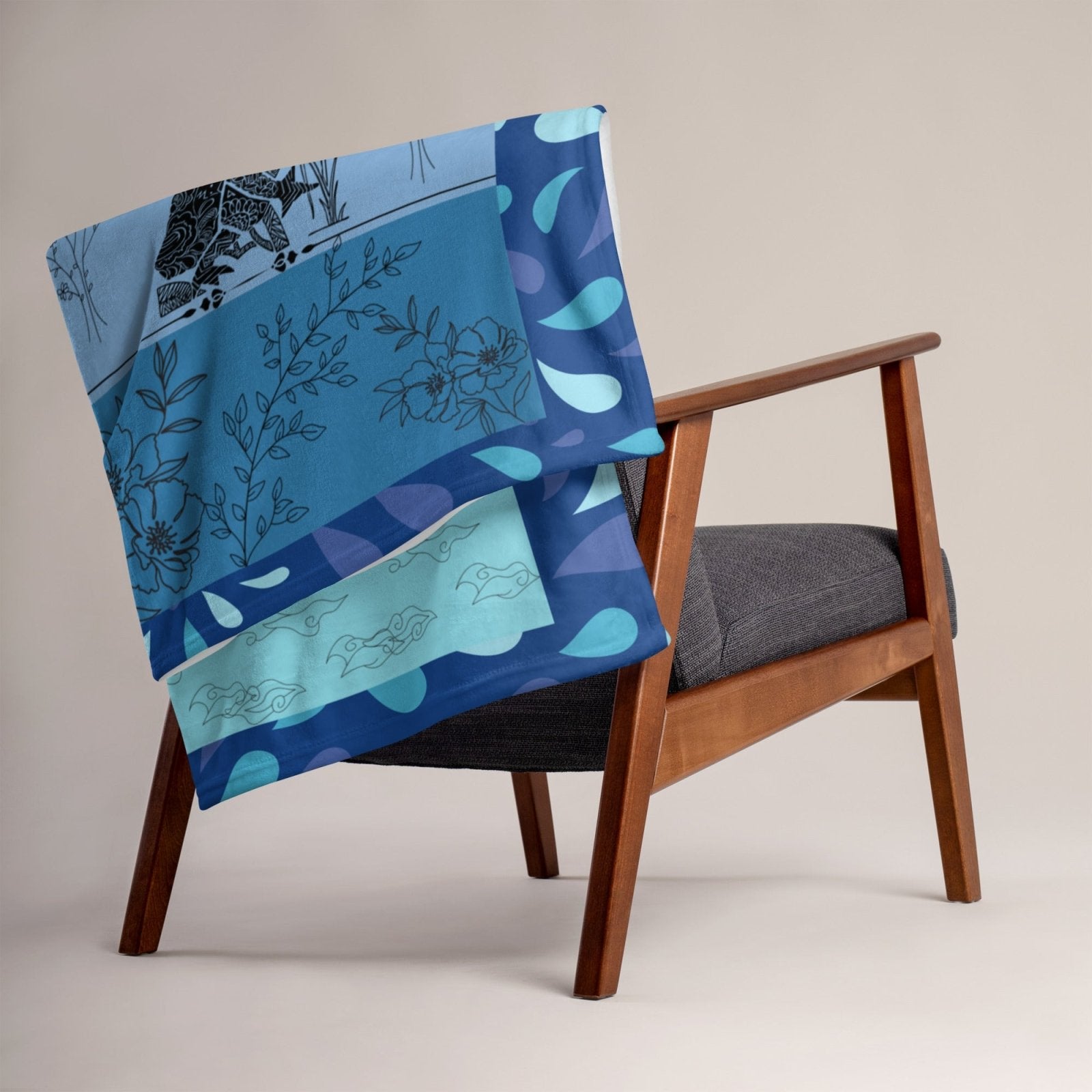 Wheat Frog Throw Blanket - Death World LLC - 50″×60″