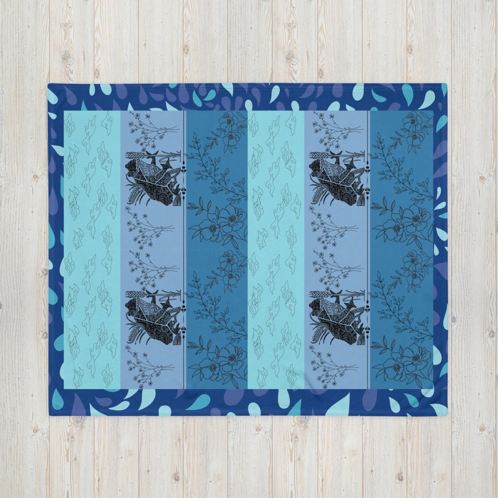 Wheat Frog Throw Blanket - Death World LLC - 50″×60″