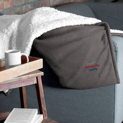 Comfy Death World LLC Premium Sherpa Blanket - Death World LLC - Heather Grey