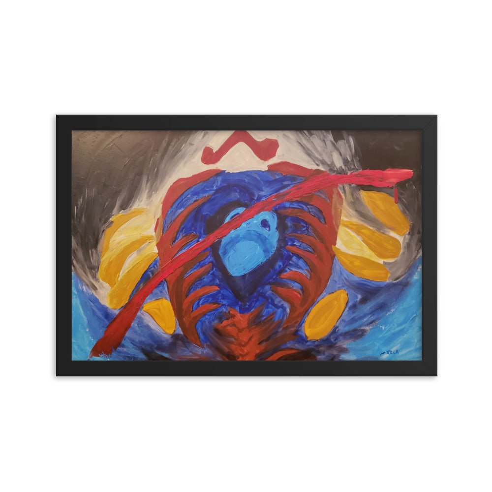 Game Over Framed Poster - Death World LLC - Black